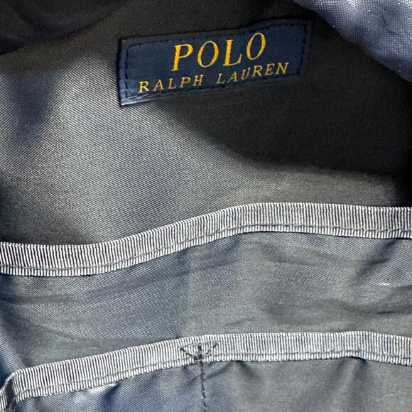 Vintage 1990s Polo Ralph Lauren Teddy Bear Spell Out Mini Canvas Backpack Y2K - Picture 6 of 10